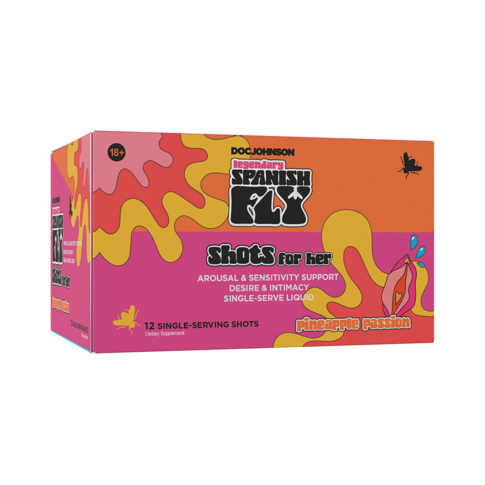 DOC JOHNSON - SPANISH FLY SHOT FOR HER 2 OZ. PINEAPPLE PASSION 12-PACK DISPLAY