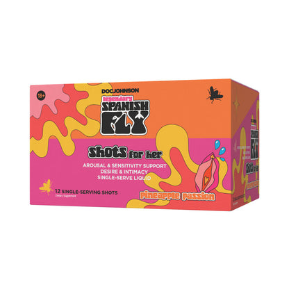 DOC JOHNSON - SPANISH FLY SHOT FOR HER 2 OZ. PINEAPPLE PASSION 12-PACK DISPLAY