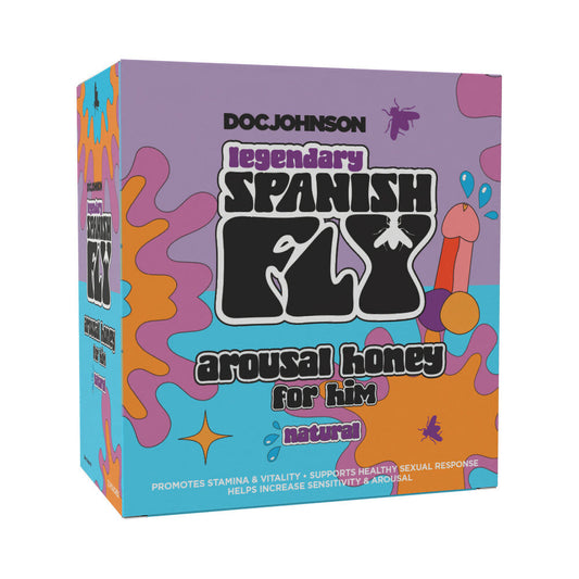 DOC JOHNSON - SPANISH FLY AROUSAL HONEY FOR HIM 10G NATURAL 12-PACK DISPLAY