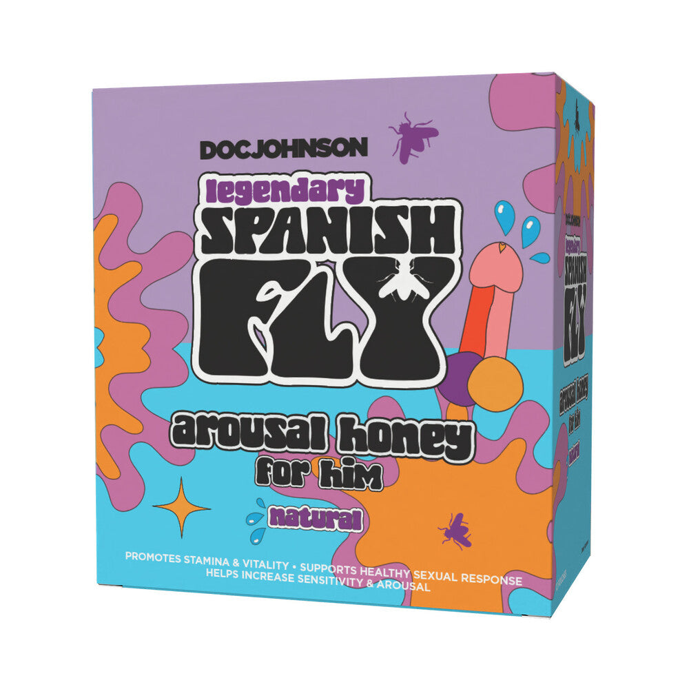 DOC JOHNSON - SPANISH FLY AROUSAL HONEY FOR HIM 10G NATURAL 12-PACK DISPLAY
