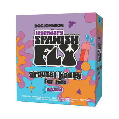 DOC JOHNSON - SPANISH FLY AROUSAL HONEY FOR HIM 10G NATURAL 12-PACK DISPLAY