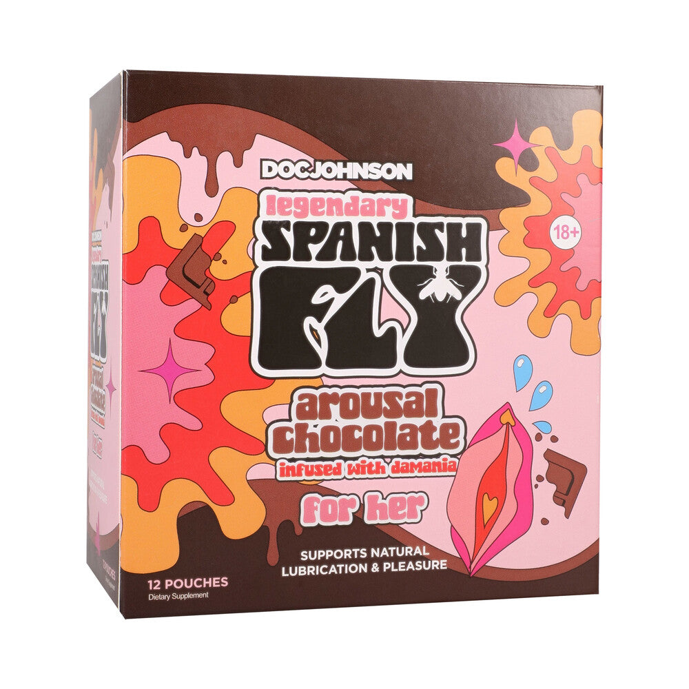 DOC JOHNSON - SPANISH FLY AROUSAL CHOCOLATE FOR HER 15G 12-PACK DISPLAY