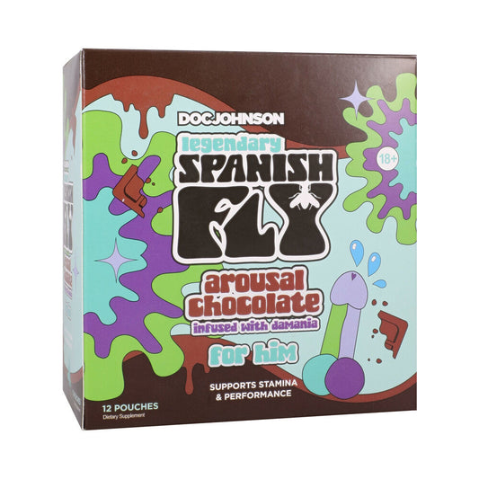 DOC JOHNSON - SPANISH FLY AROUSAL CHOCOLATE FOR HIM 15G 12-PACK DISPLAY