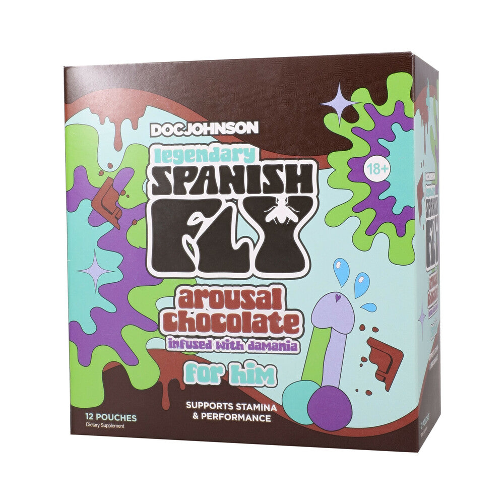 DOC JOHNSON - SPANISH FLY AROUSAL CHOCOLATE FOR HIM 15G 12-PACK DISPLAY