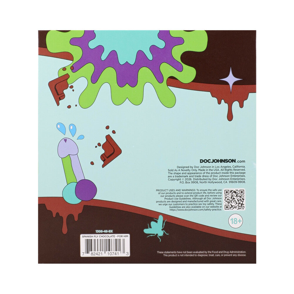 DOC JOHNSON - SPANISH FLY AROUSAL CHOCOLATE FOR HIM 15G 12-PACK DISPLAY