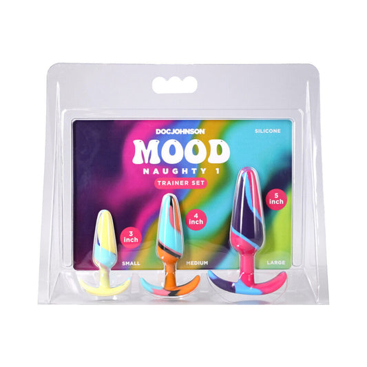 DOC JOHNSON - MOOD NAUGHTY 1 KALEIDOSCOPE TRAINER SET MULTI-COLORED