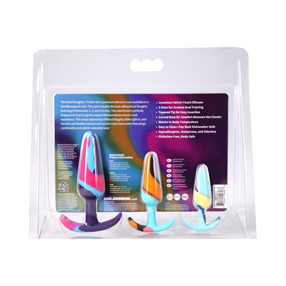 DOC JOHNSON - MOOD NAUGHTY 1 KALEIDOSCOPE TRAINER SET MULTI-COLORED