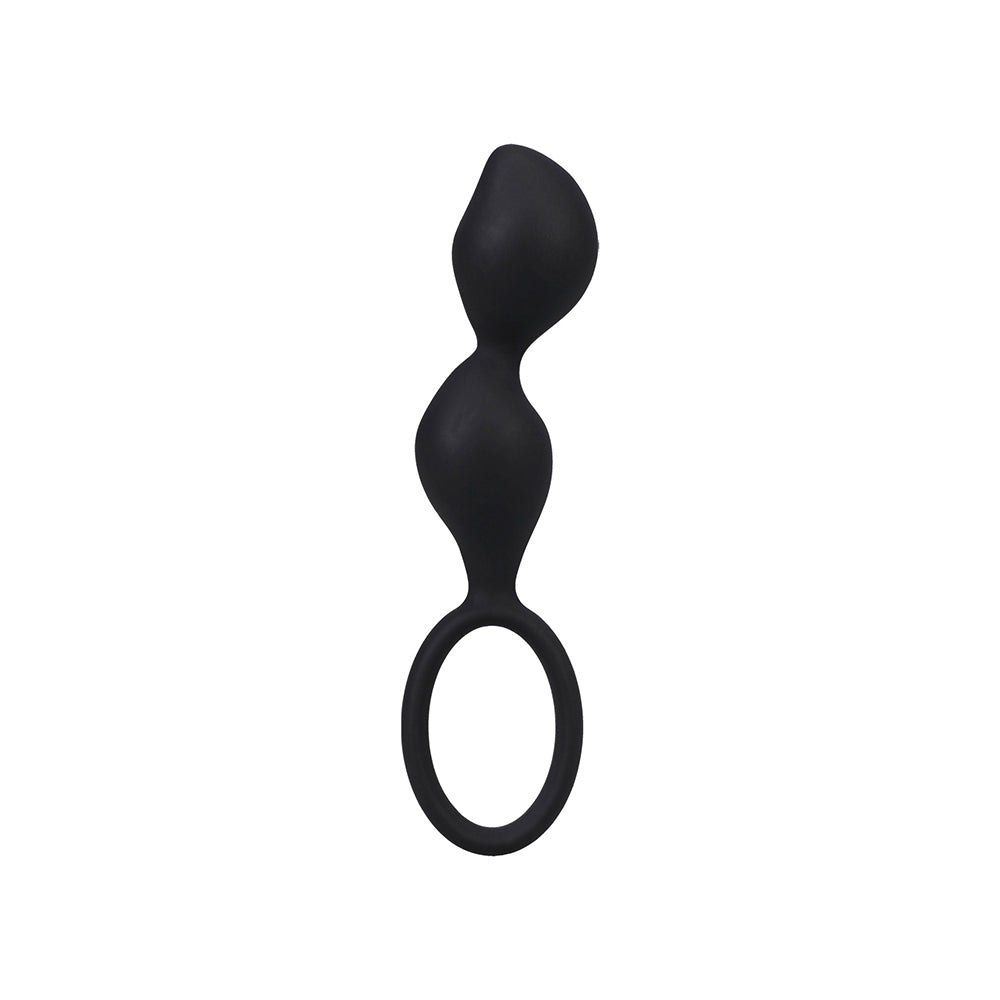 DOC JOHNSON - MOOD NAUGHTY CONTOUR BEADS TRAINER SET BLACK