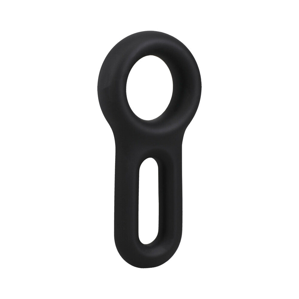 ROCK SOLID - THE KEYHOLE SILICONE C-RING BLACK