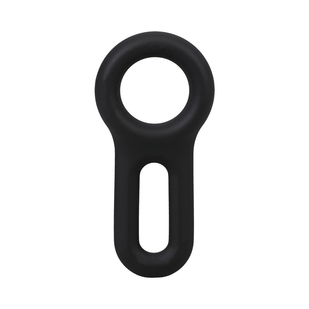 ROCK SOLID - THE KEYHOLE SILICONE C-RING BLACK