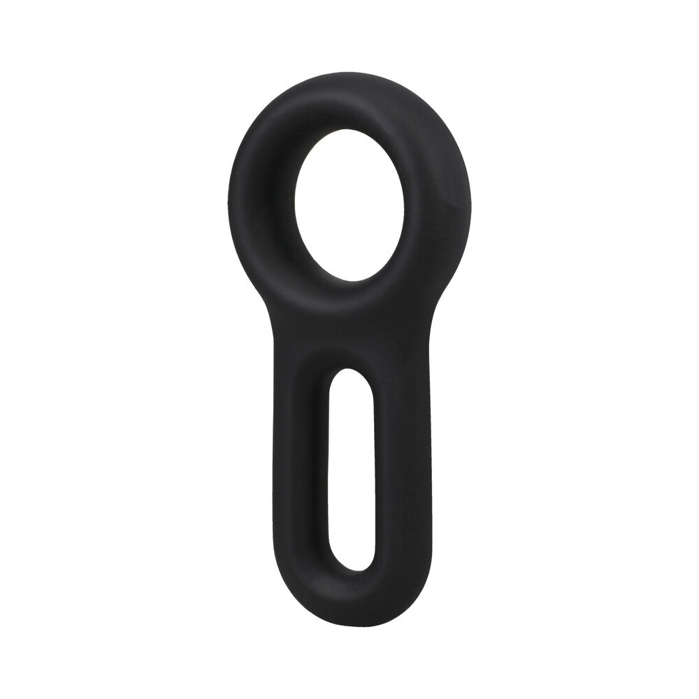 ROCK SOLID - THE KEYHOLE SILICONE C-RING BLACK
