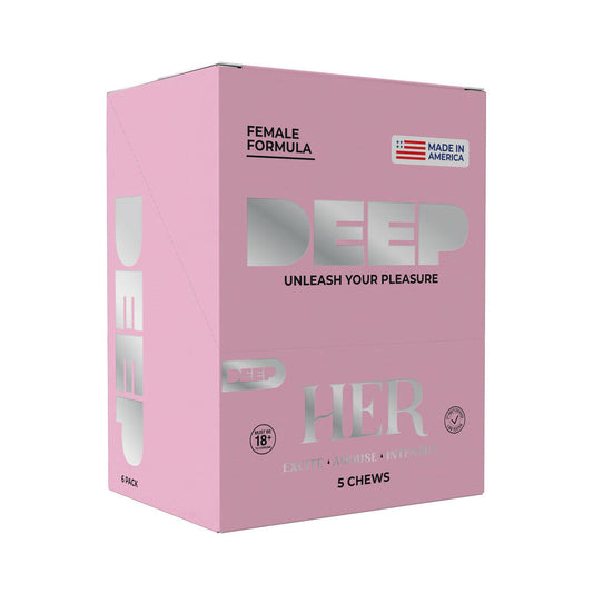 DOC JOHNSON - DEEP HER CHEWS 5/CARD 6-PACK DISPLAY