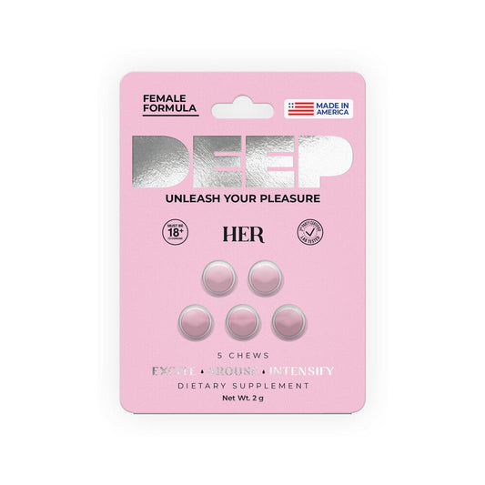 DOC JOHNSON - DEEP HER CHEWS 5/CARD 2G
