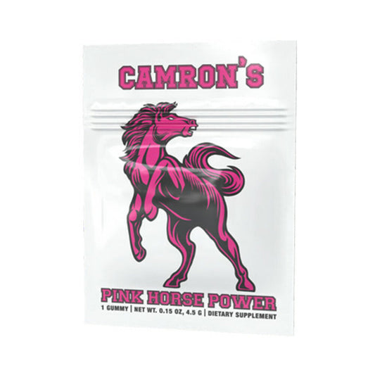 DOC JOHNSON - CAMRON''S PINK HORSE POWER GUMMY 12-PACK DISPLAY
