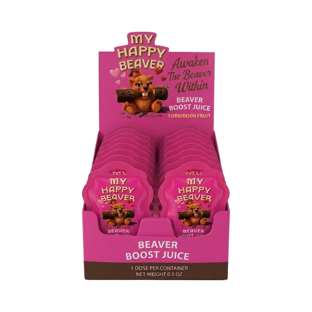 DOC JOHNSON - MY HAPPY BEAVER - BEAVER BOOST JUICE SHOT 0.5 OZ. 12-PACK DISPLAY