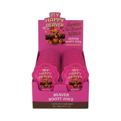 DOC JOHNSON - MY HAPPY BEAVER - BEAVER BOOST JUICE SHOT 0.5 OZ. 12-PACK DISPLAY