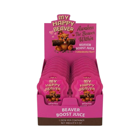 DOC JOHNSON - MY HAPPY BEAVER - BEAVER BOOST JUICE SHOT 0.5 OZ. 12-PACK DISPLAY