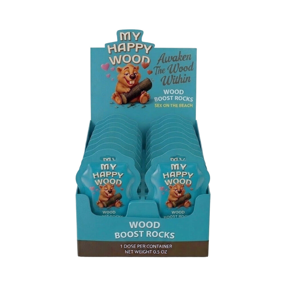 DOC JOHNSON - MY HAPPY WOOD - WOOD BOOST ROCKS 10G 12-PACK DISPLAY