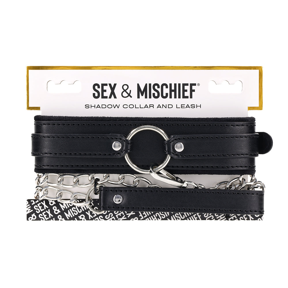 SPORTSHEETS - SEX & MISCHIEF SHADOW COLLAR AND LEASH