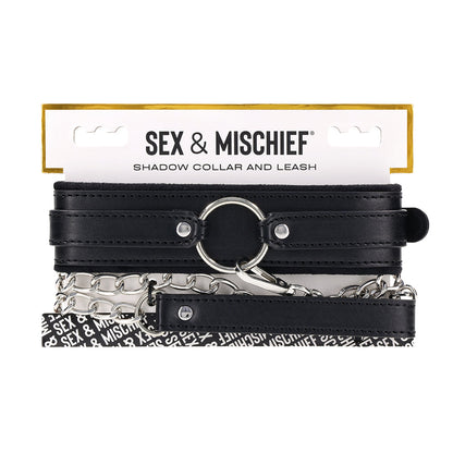 SPORTSHEETS - SEX & MISCHIEF SHADOW COLLAR AND LEASH