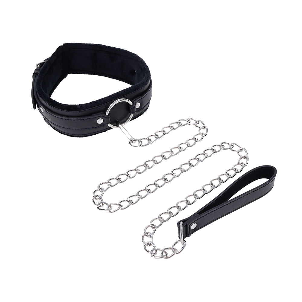 SPORTSHEETS - SEX & MISCHIEF SHADOW COLLAR AND LEASH