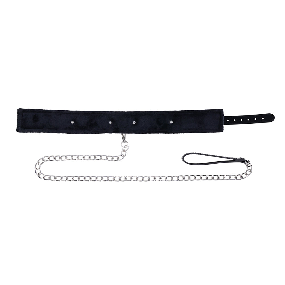 SPORTSHEETS - SEX & MISCHIEF SHADOW COLLAR AND LEASH