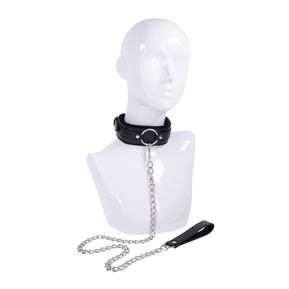 SPORTSHEETS - SEX & MISCHIEF SHADOW COLLAR AND LEASH