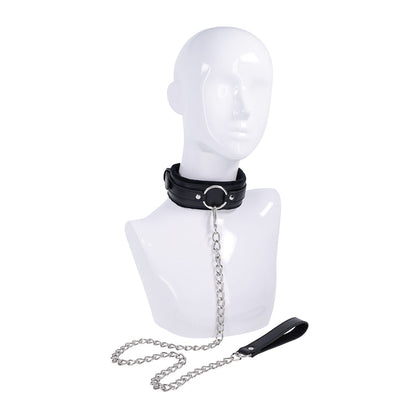 SPORTSHEETS - SEX & MISCHIEF SHADOW COLLAR AND LEASH