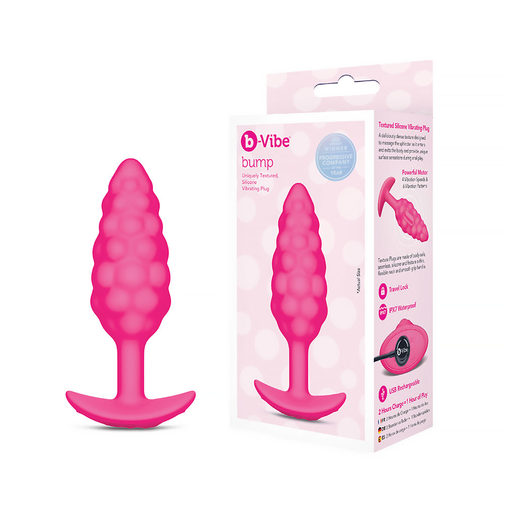 B-VIBE - BUMP TEXTURE PLUG PINK