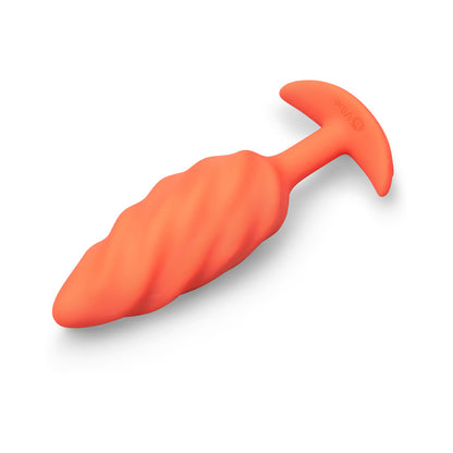 B-VIBE - SWIRL TEXTURE PLUG ORANGE