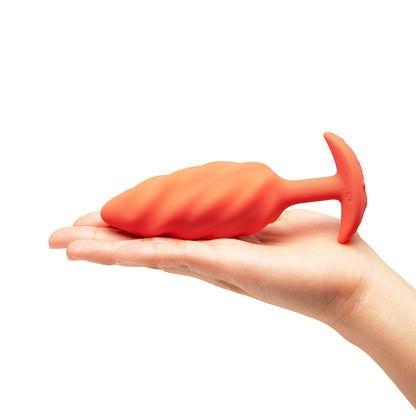 B-VIBE - SWIRL TEXTURE PLUG ORANGE