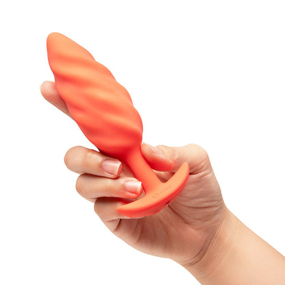 B-VIBE - SWIRL TEXTURE PLUG ORANGE