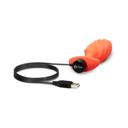 B-VIBE - SWIRL TEXTURE PLUG ORANGE