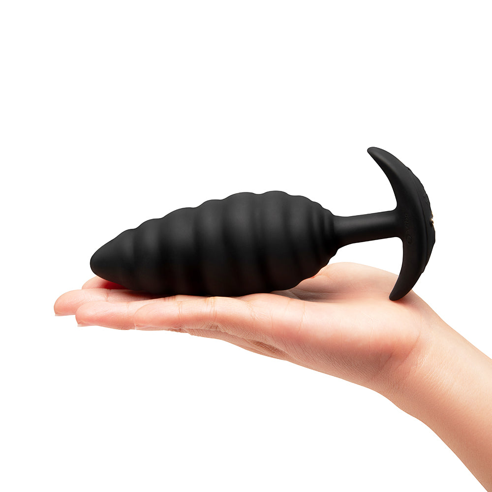 B-VIBE - TWIST TEXTURE PLUG BLACK