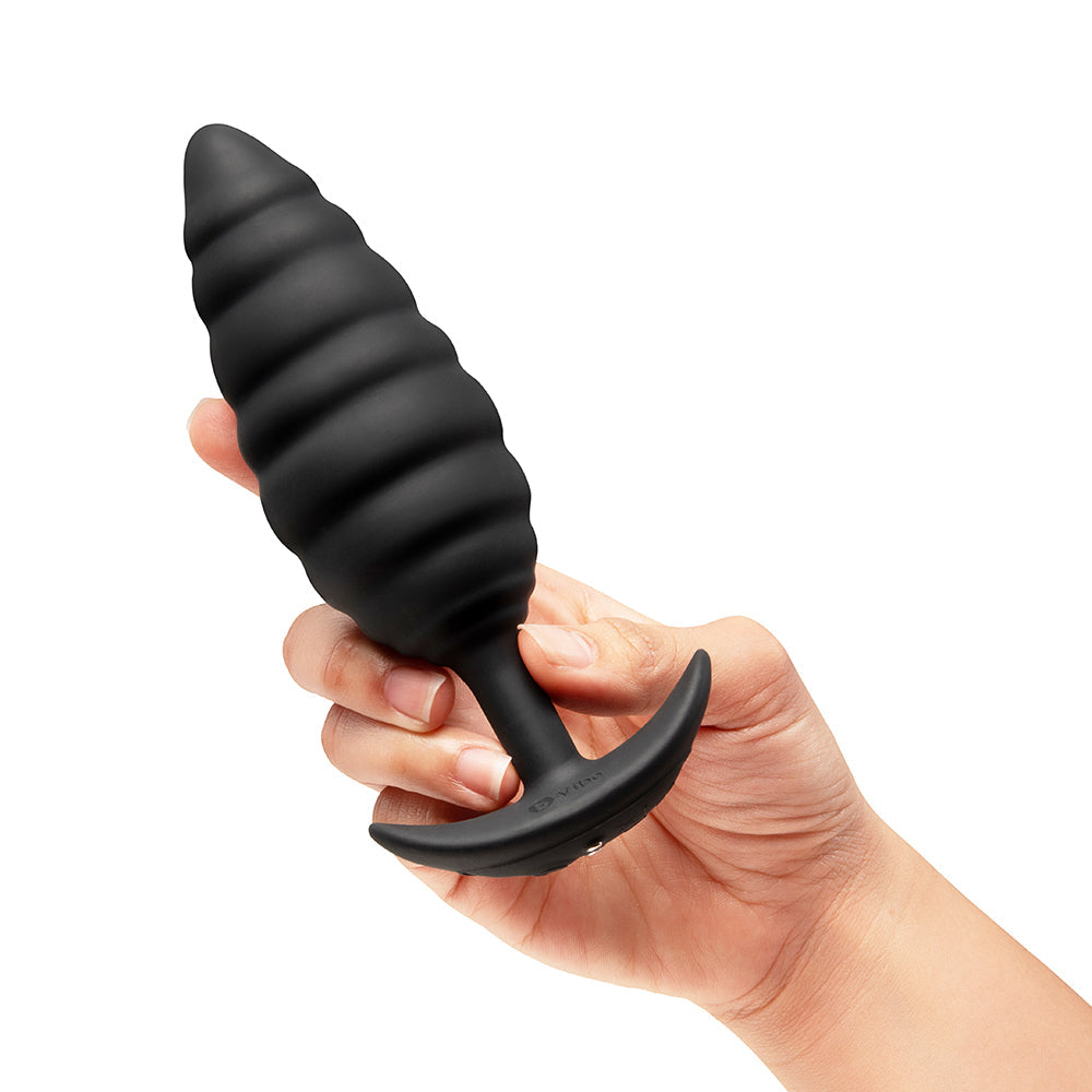 B-VIBE - TWIST TEXTURE PLUG BLACK