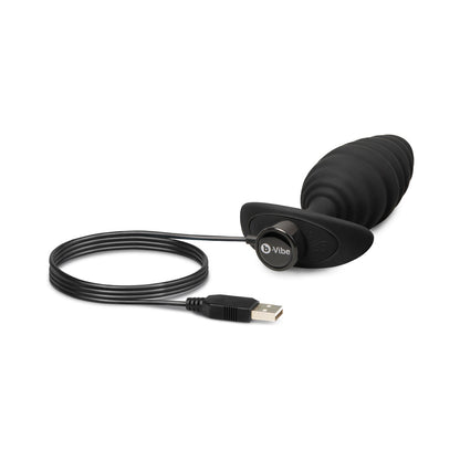 B-VIBE - TWIST TEXTURE PLUG BLACK