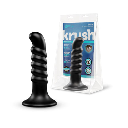 B-VIBE - KRUSH 9.5 IN. CURVED & RIBBED DILDO WITH SUCTION CUP