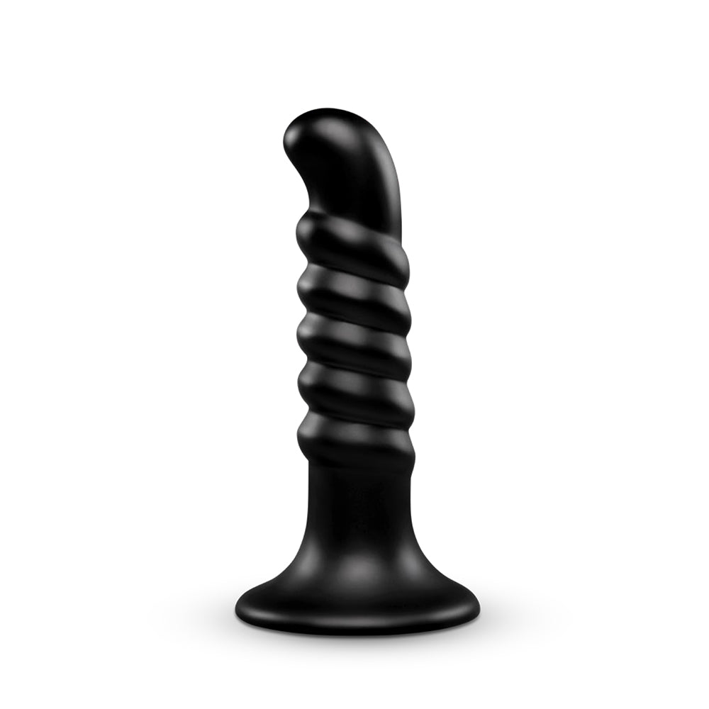 B-VIBE - KRUSH 9.5 IN. CURVED & RIBBED DILDO WITH SUCTION CUP