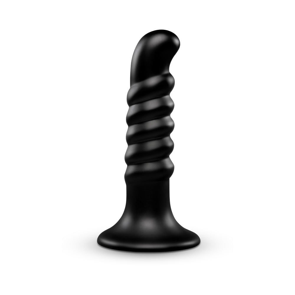 B-VIBE - KRUSH 9.5 IN. CURVED & RIBBED DILDO WITH SUCTION CUP