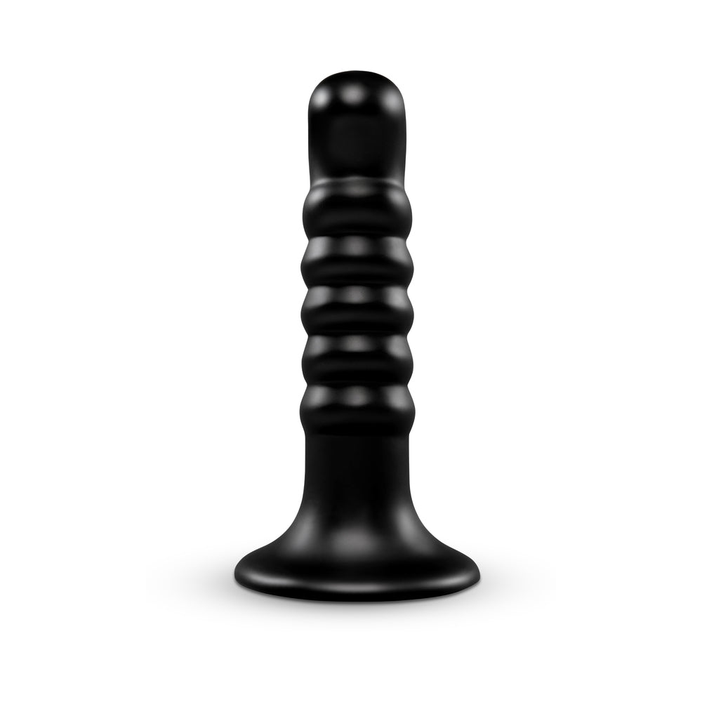 B-VIBE - KRUSH 9.5 IN. CURVED & RIBBED DILDO WITH SUCTION CUP
