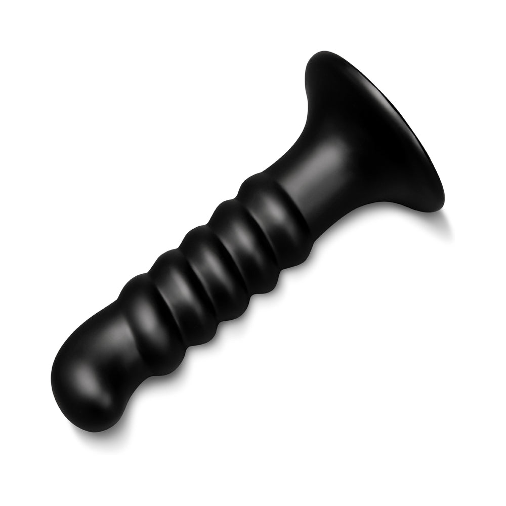 B-VIBE - KRUSH 9.5 IN. CURVED & RIBBED DILDO WITH SUCTION CUP