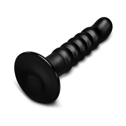 B-VIBE - KRUSH 9.5 IN. CURVED & RIBBED DILDO WITH SUCTION CUP
