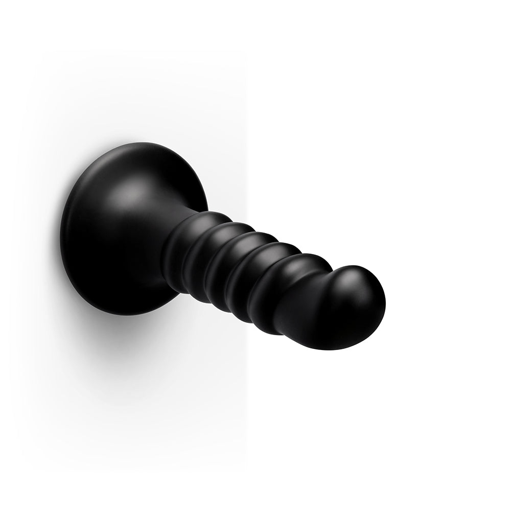 B-VIBE - KRUSH 9.5 IN. CURVED & RIBBED DILDO WITH SUCTION CUP