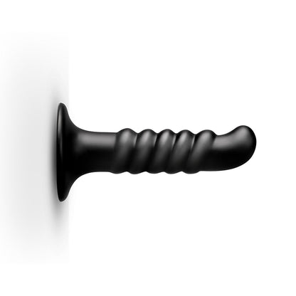 B-VIBE - KRUSH 9.5 IN. CURVED & RIBBED DILDO WITH SUCTION CUP