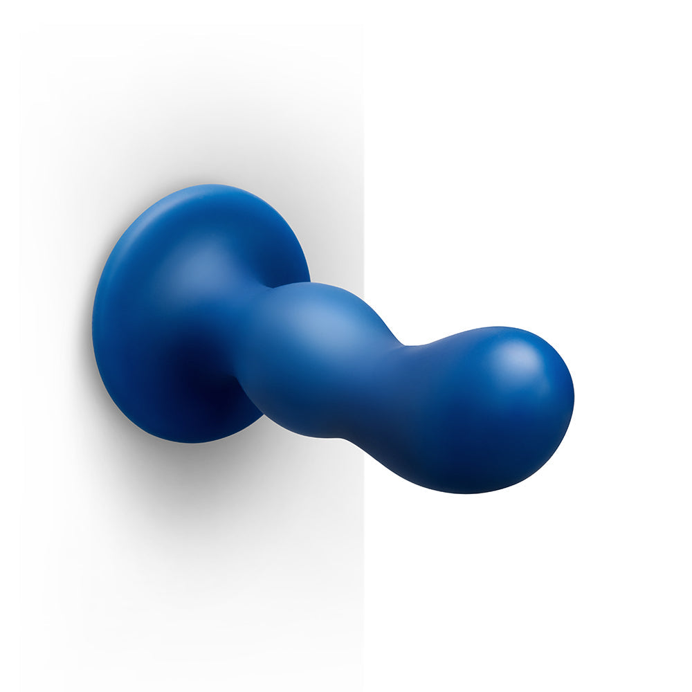 B-VIBE - MILK 8.5 IN. CURVED ANAL TRAINER WITH TAPERED TIP AND SUCTION CUP