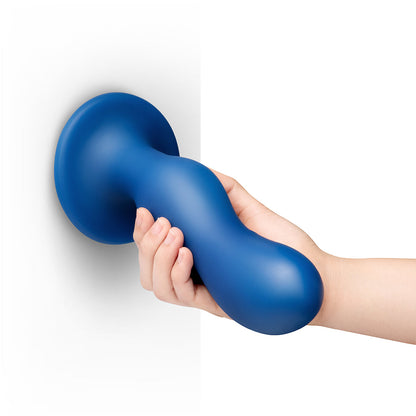 B-VIBE - MILK 8.5 IN. CURVED ANAL TRAINER WITH TAPERED TIP AND SUCTION CUP