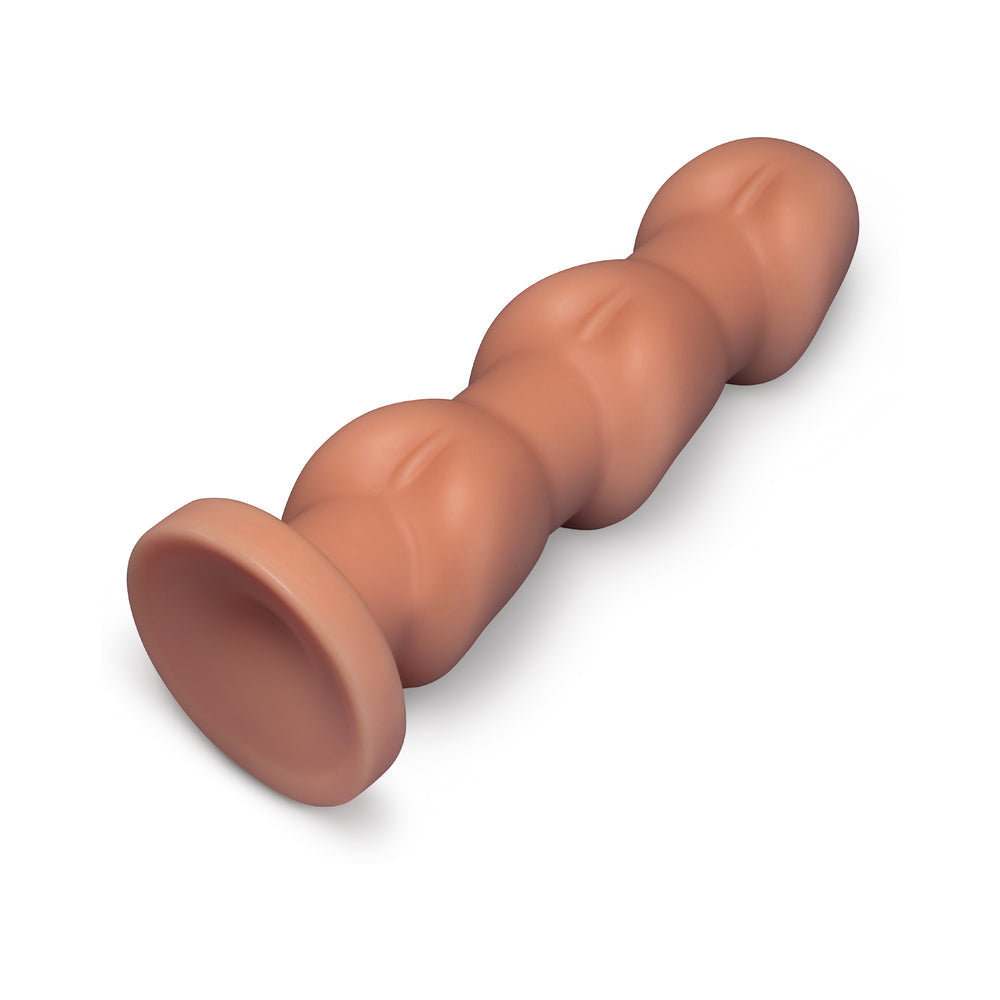 B-VIBE - HEADZ 10.5 IN. MULTI-BULB DILDO WITH FLARED BASE