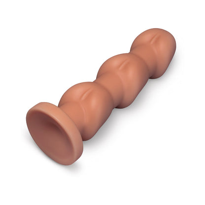 B-VIBE - HEADZ 10.5 IN. MULTI-BULB DILDO WITH FLARED BASE