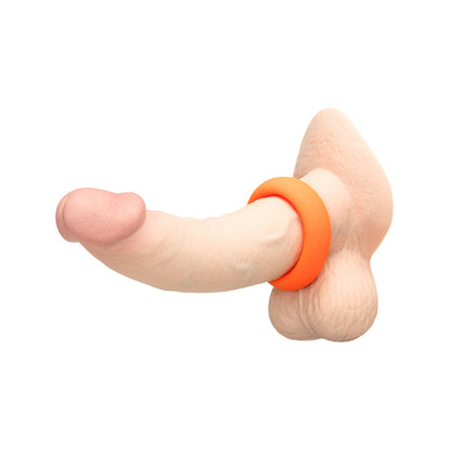 B-VIBE - SNUG RING 40MM SNUG FIT SILICONE C-RING ORANGE