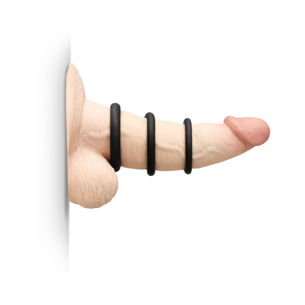 B-VIBE - SNUG RING LITE 3-PACK SNUG FIT SILICONE C-RING